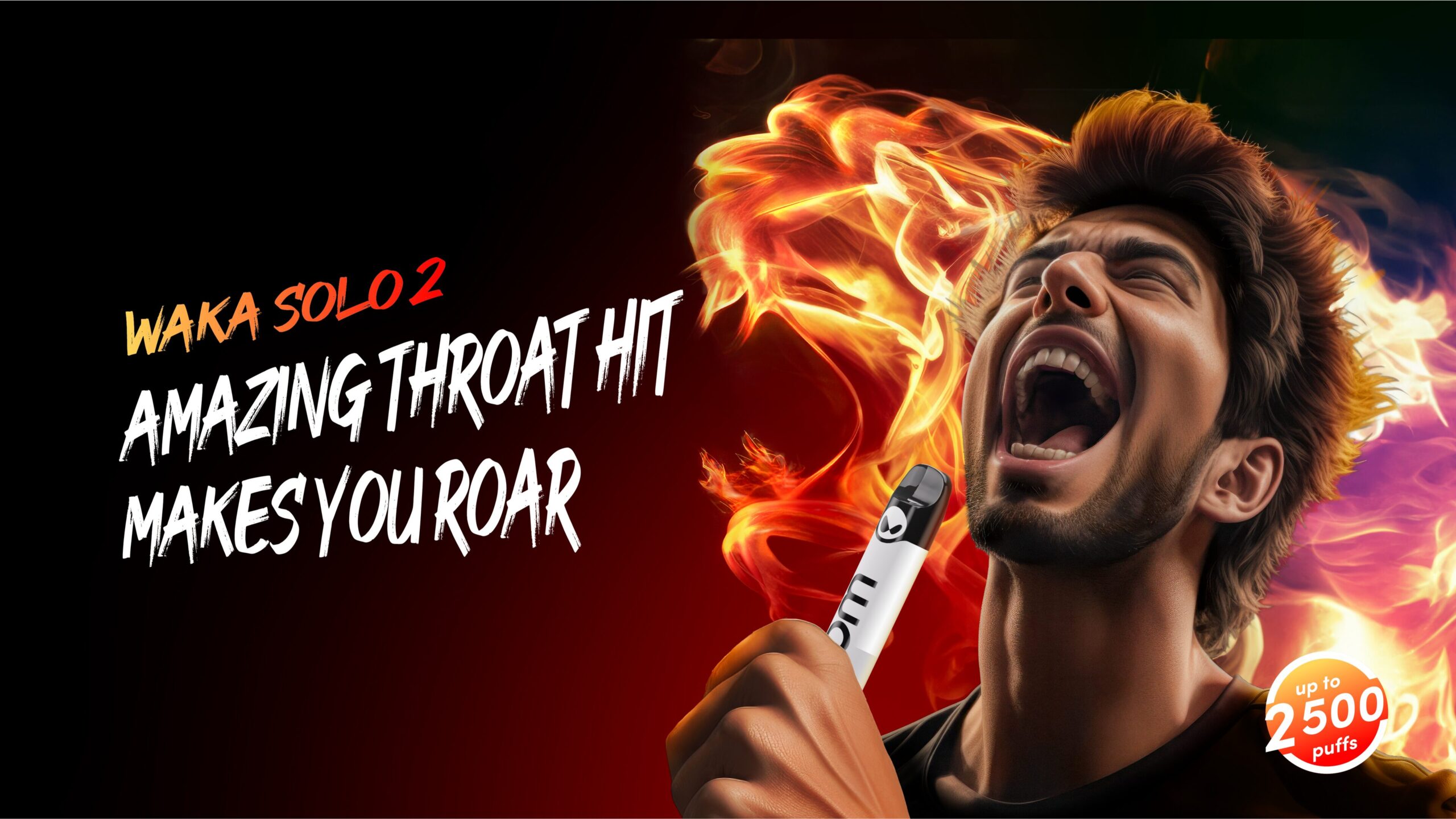 WAKA Solo2 | 11W Powered Up to 4000 Puffs Strong Hit Disposable Vape