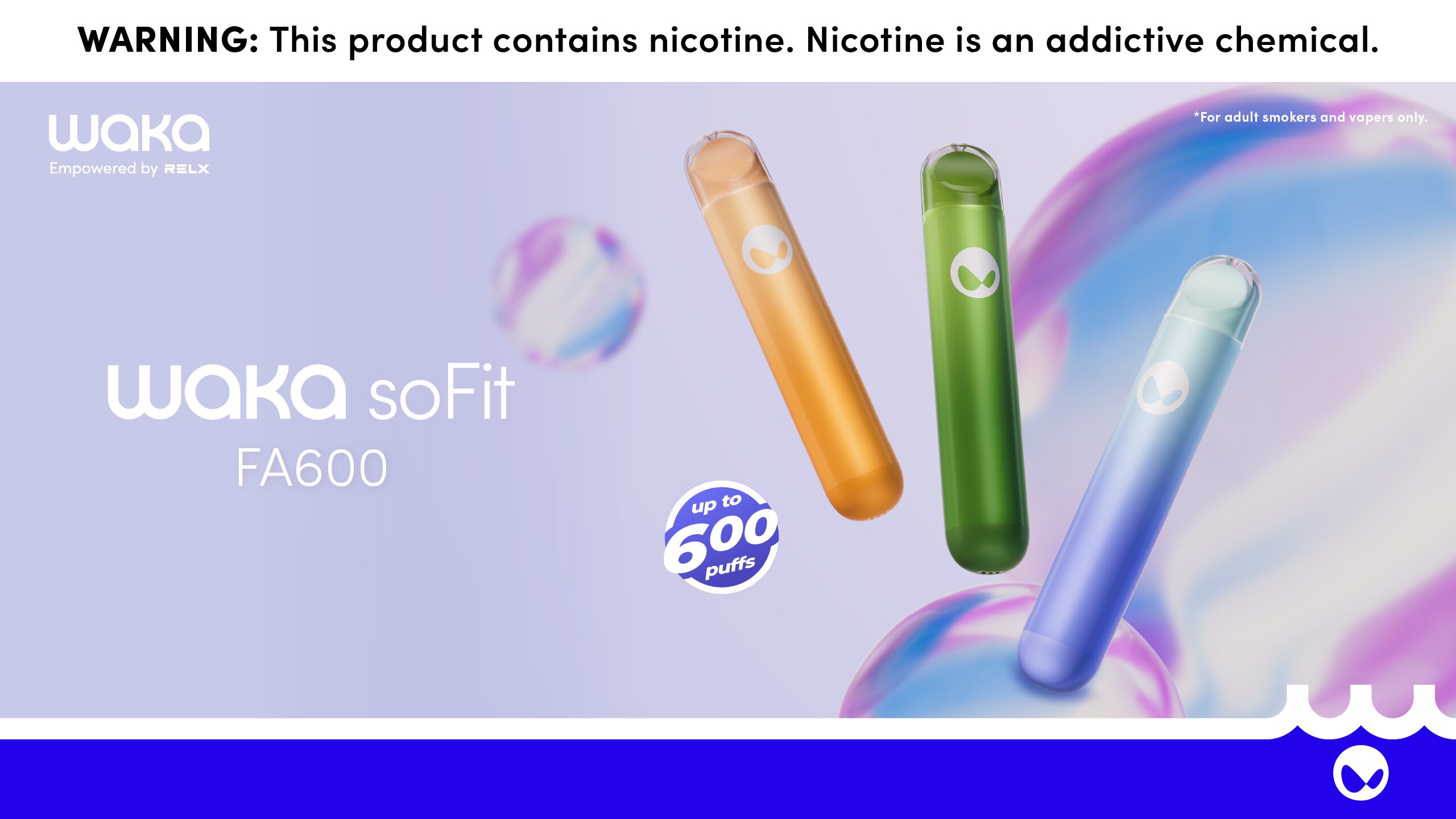 WAKA soFit FA600 | Ultra-Slim 600 Puffs Smooth Flavor Disposable Vape