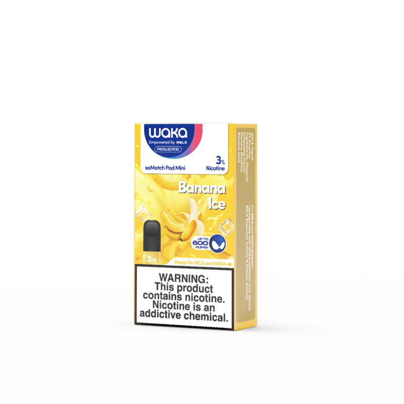 WAKA soMatch Mini Pod | Leak-Resistant Magnetic Pod with Smooth Flavor