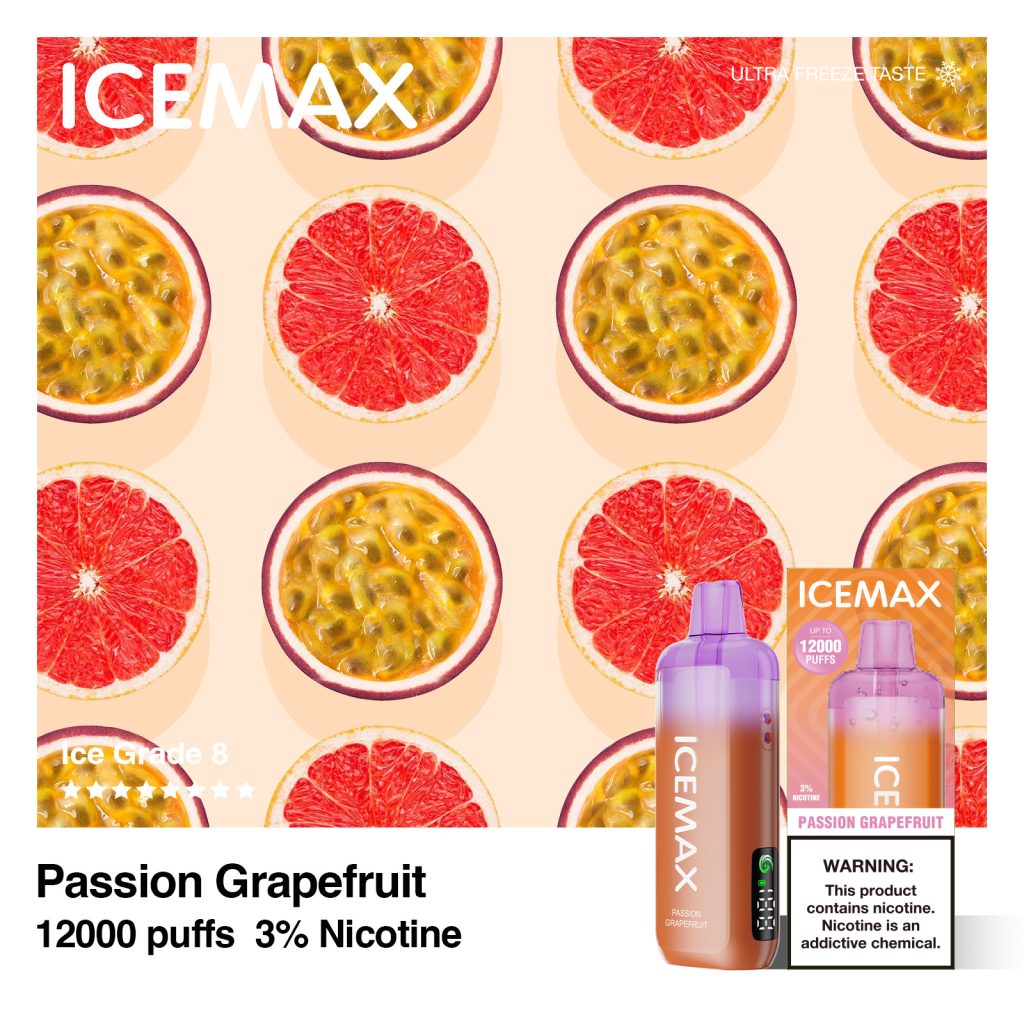Icemax Ultra Freeze 12000 puff disposable vape | Ice-Blast Cooling | LCD Display | 100% Authentic | Full Flavor Lineup 9 Icemax Ultra Freeze Taste 12000口超冰爽液晶显示屏一次性电子烟-多口味可选 ; 尼古丁含量:3% ; 抽吸口数:可达12000口 烟油含量:10ml ; 电池容量:650mAh.