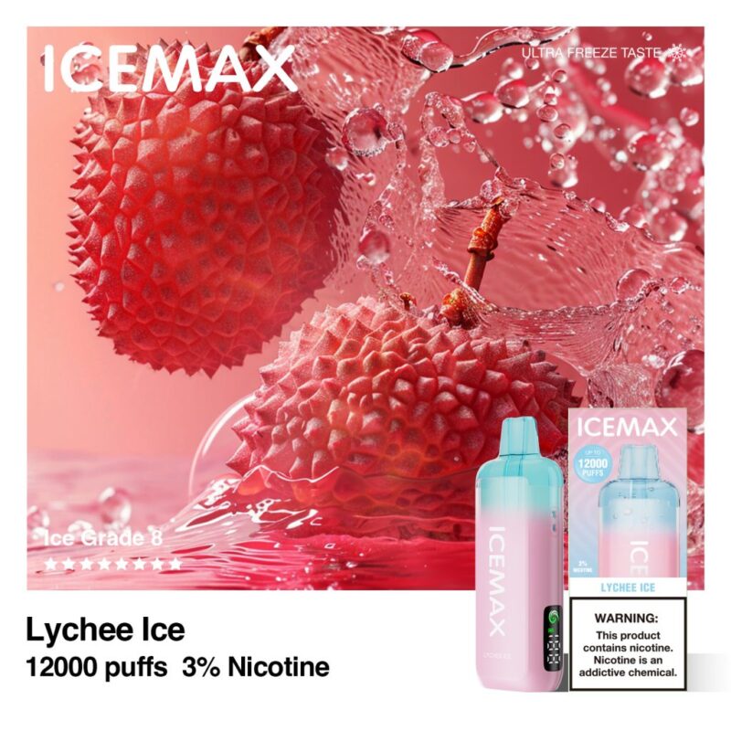 Icemax Ultra Freeze 12000 puff disposable vape | Ice-Blast Cooling | LCD Display | 100% Authentic | Full Flavor Lineup 29 The Icemax 12K is not just about longevity; it delivers smooth and consistent flavor with every puff. Its compact and lightweight design makes