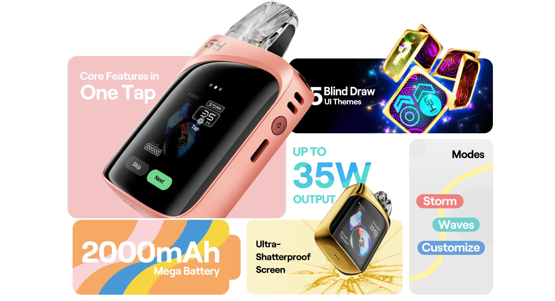 UWELL G4 PRO KOKO 卡里蹦 开放式自注油电子烟 5