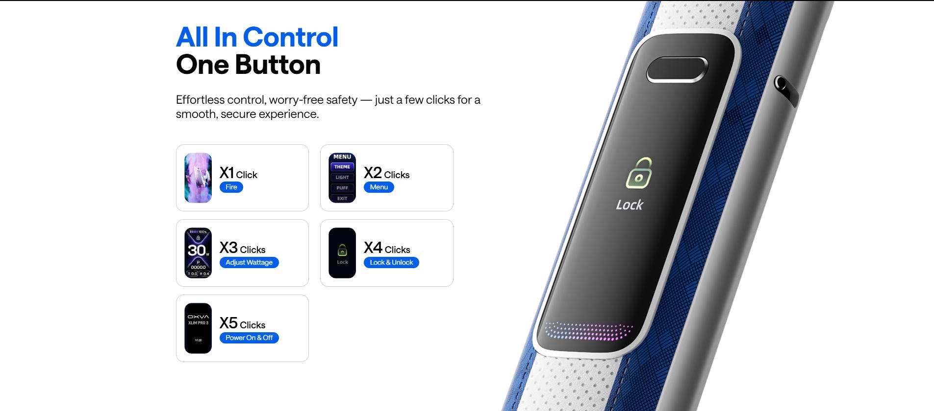 Genuine OXVA XLIM PRO 3 Open Refillable Vape Device 15