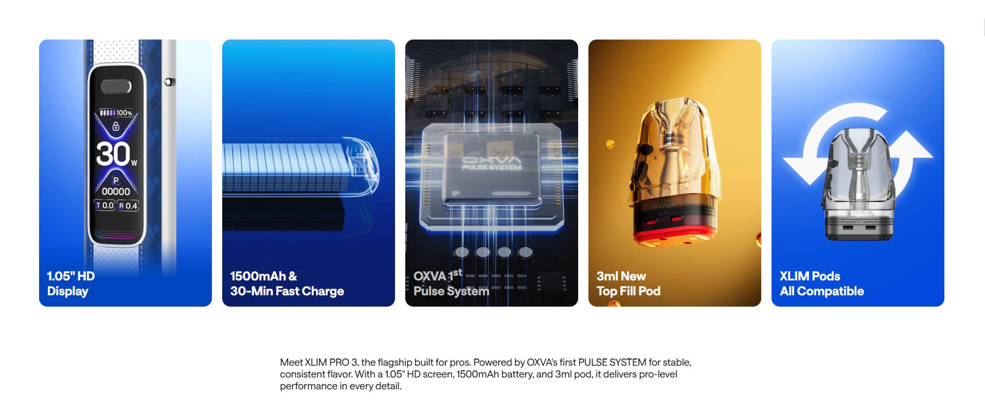 Genuine OXVA XLIM PRO 3 Open Refillable Vape Device 6