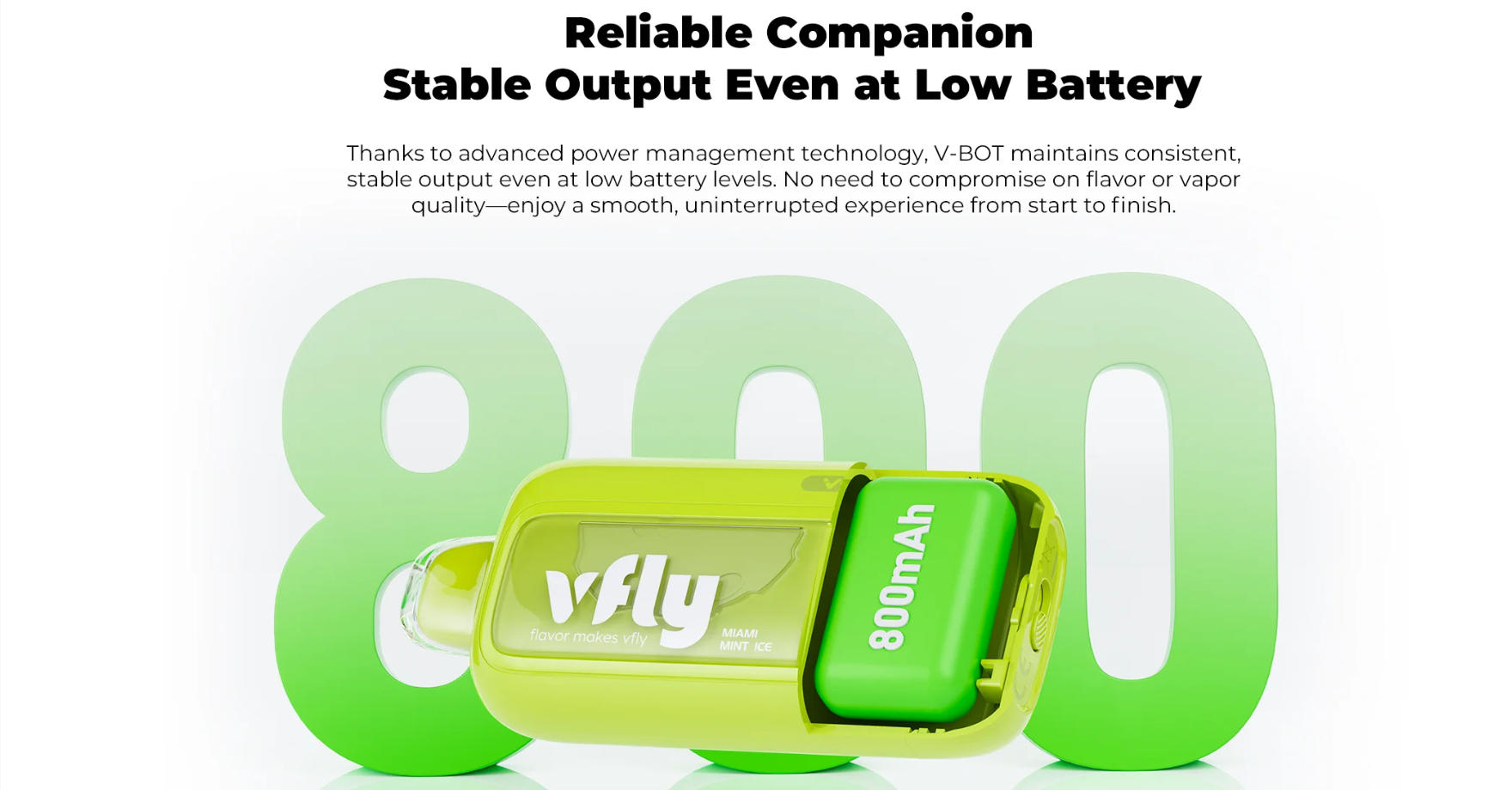 VFLY V-BOT 40000 口 20毫克 高浓度版本 一次性电子烟 10