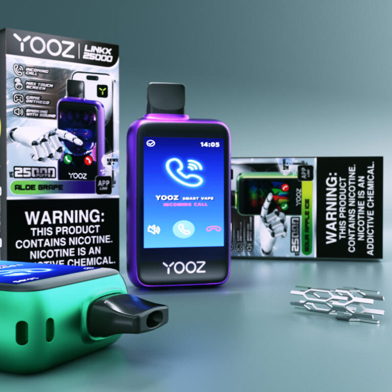 柚子 YOOZ LINKX 25000 口 一次性电子烟 超大触控屏蓝牙电话/游戏经典智能