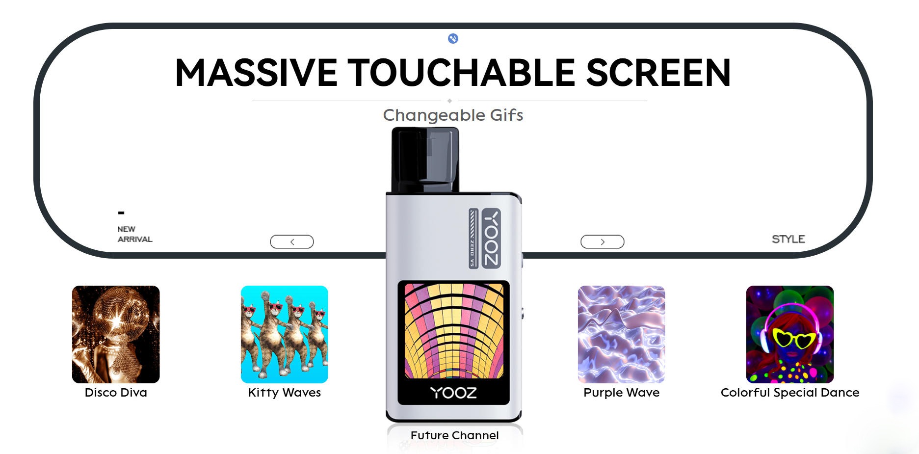 柚子 YOOZ ZERO V5 开放式电子烟 超大触控屏蓝牙电话/游戏经典智能 27