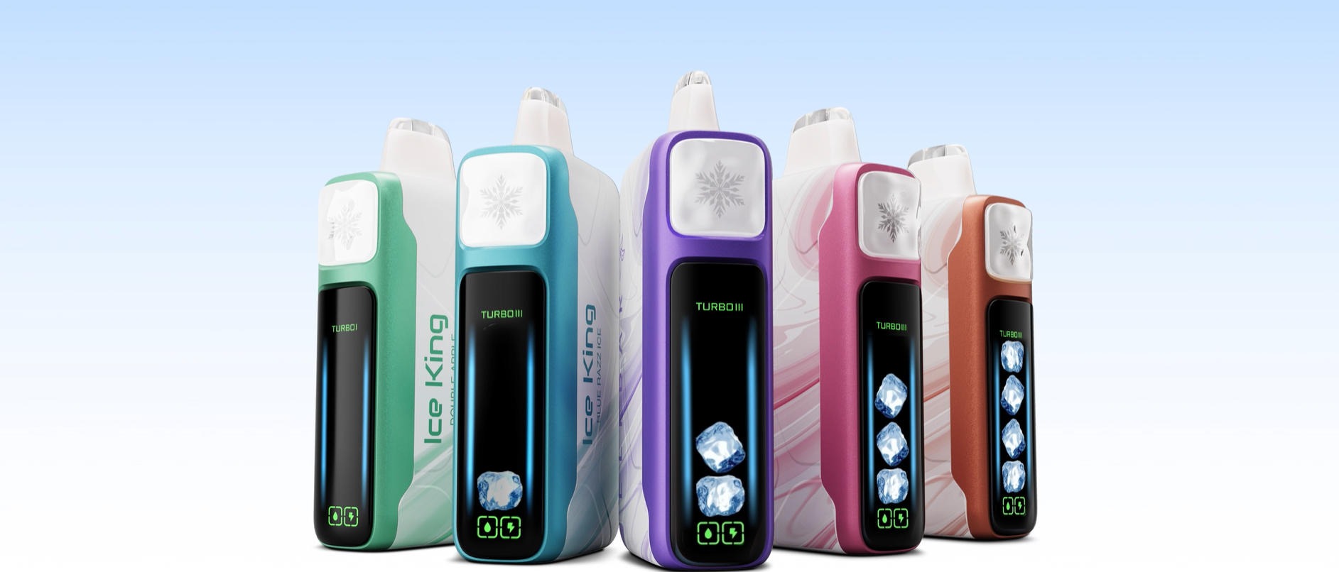 正品ELFBAR ICE KING 冰王 25000 口-冰度可调节一次性电子烟 10