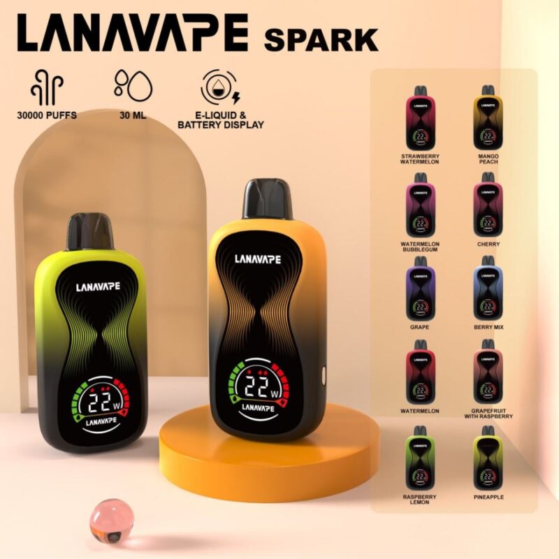 LANAVAPE SPARK 30000 口 50毫克 高浓度版本 一次性电子烟 1