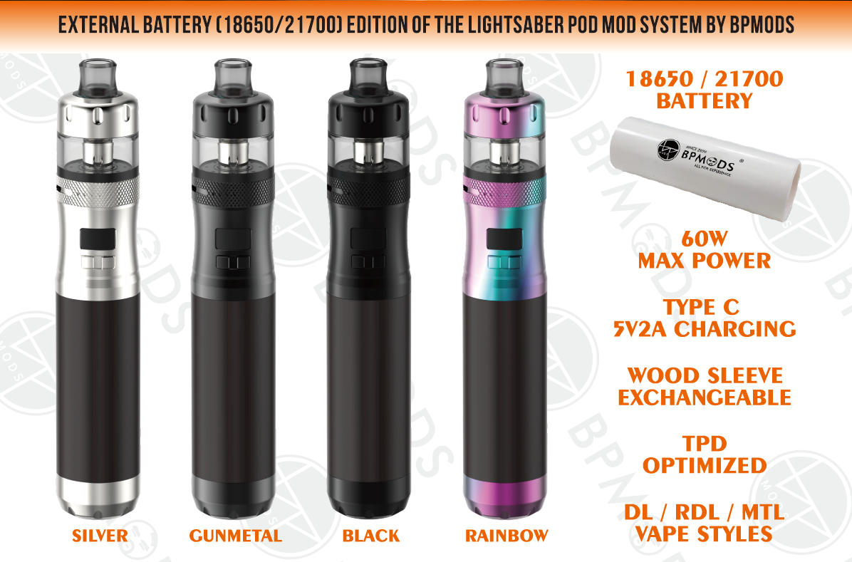 bruce胡子 LightSaber Pod mod 光剑中号机/小号机/换电款 开放式电子烟 20 bruce胡子 LightSaber Pod mod 光剑中号机/小号机/换电款 开放式电子烟 5