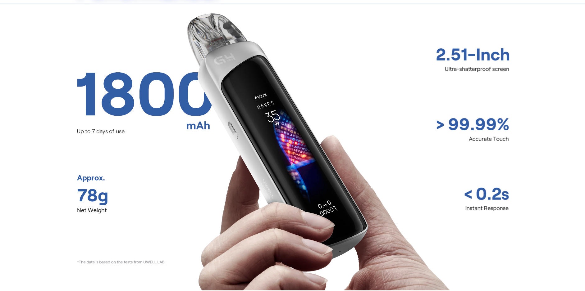 UWELL G4 PRO 直杆 卡里蹦 开放式自注油电子烟 2